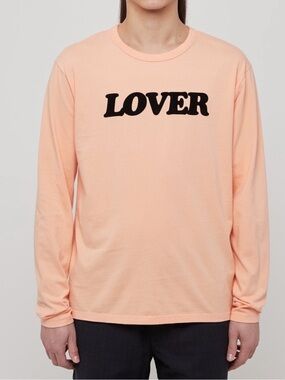 Bianca Chandon Lover Peach Cotton Long Sleeve T Shirt size M